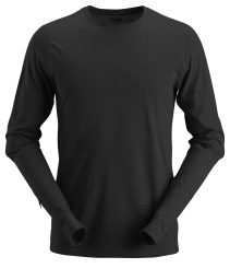 T-shirt in lana a maniche lunghe