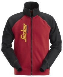 Felpa con logo e cerniera