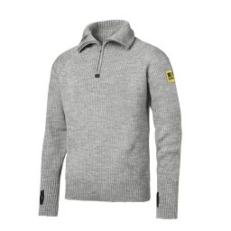 Maglione in lana &frac12;  zip