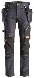 FlexiWork, pantaloni+ Denim con tasche esterne