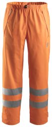 Pantaloni impermeabili PU in alta visibilit&agrave; classe 2