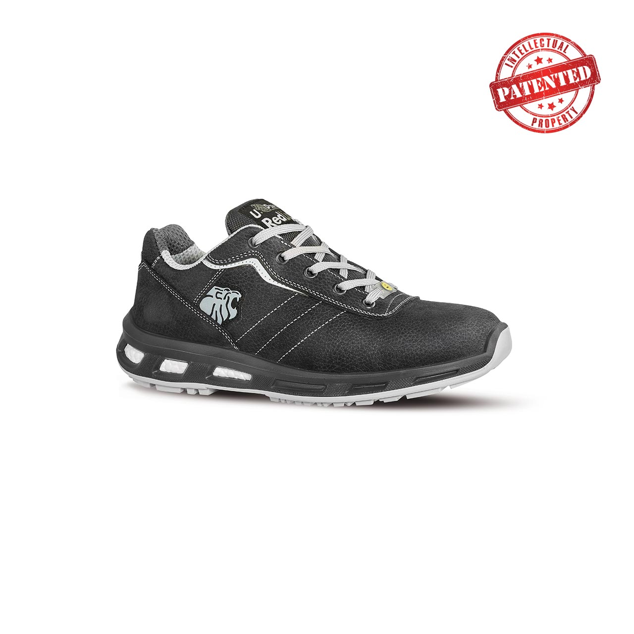 scarpa-antinfortunistica-upower-modello-club-linea-redlion-vista-laterale scarpa antinfortunistica upower modello club linea redlion vista laterale