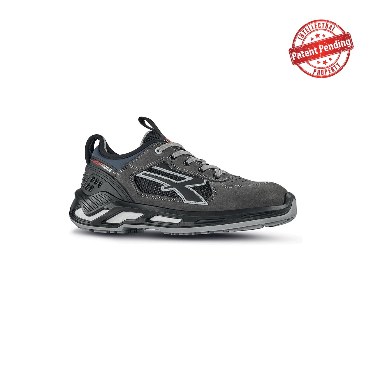 scarpa-antinfortunistica-upower-modello-saber-linea-red360-vista-laterale scarpa antinfortunistica upower modello saber linea red360 vista laterale